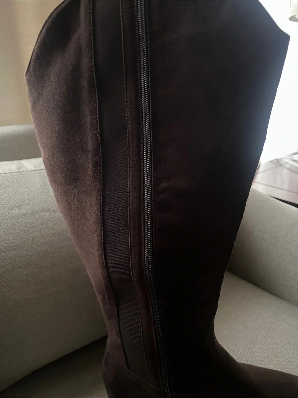 Lane Bryant Dark Brown Over-the-Knee Suede Boots